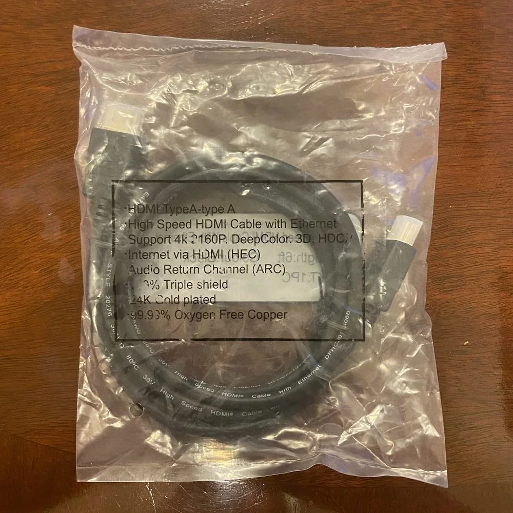 High Speed HDMI Cable with Ethernet - 6 FT Foot - Picture 3 of 3